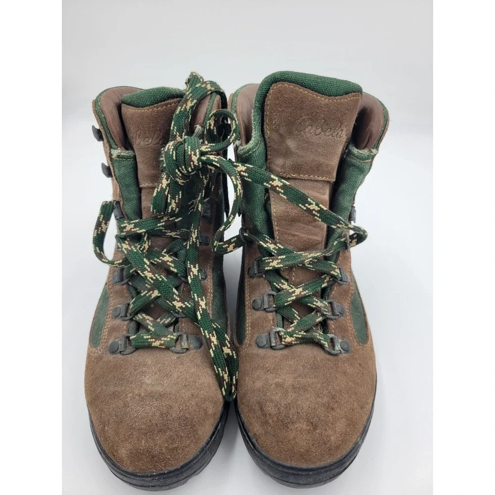 Cabelas Goretex Leather Boot Air 8000‎ Vibram Sole Mens 6.5 Womens 8